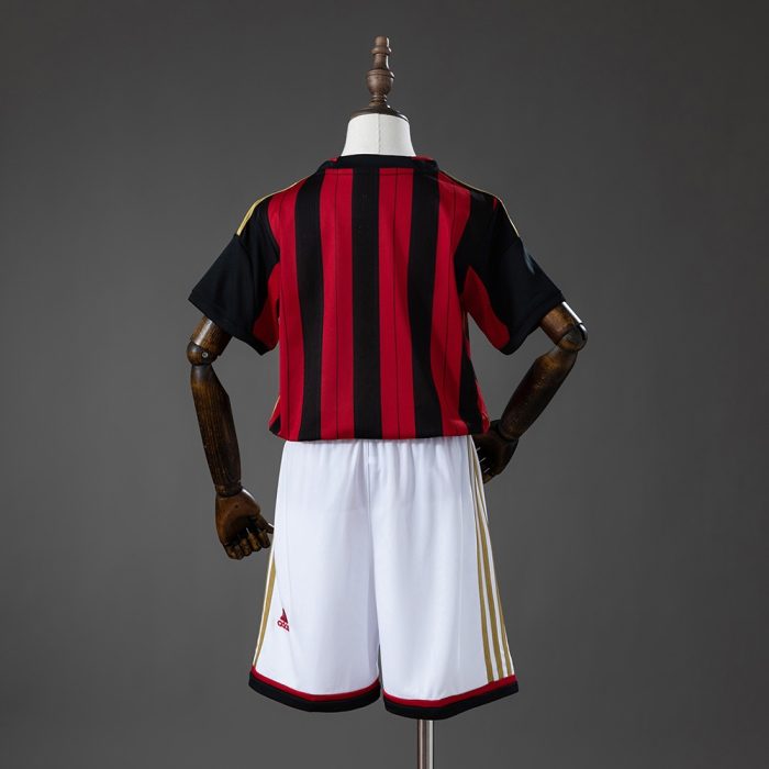 AC Milan 13/14 Home Retro Kids Kit Jersey - 图片 2