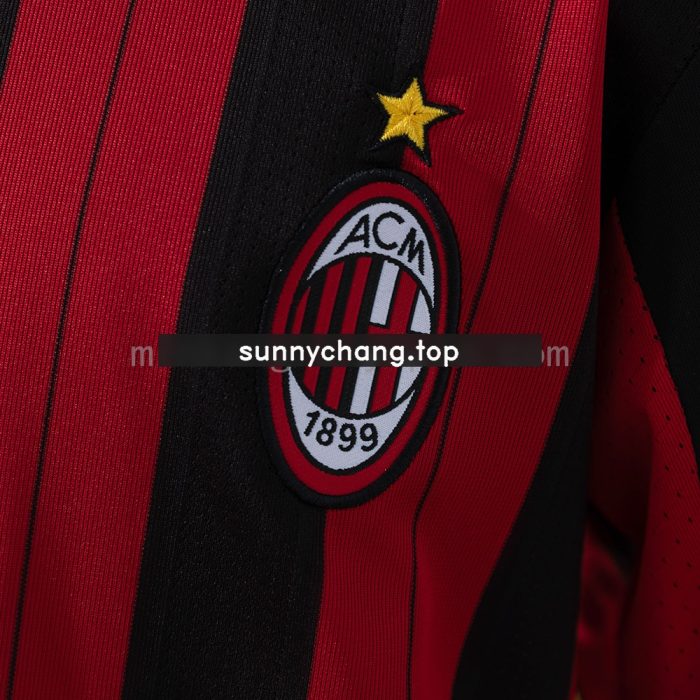 AC Milan 13/14 Home Retro Kids Kit Jersey - 图片 7