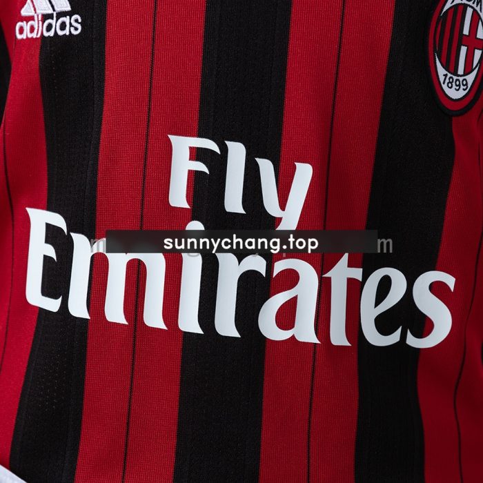 AC Milan 13/14 Home Retro Kids Kit Jersey - 图片 8