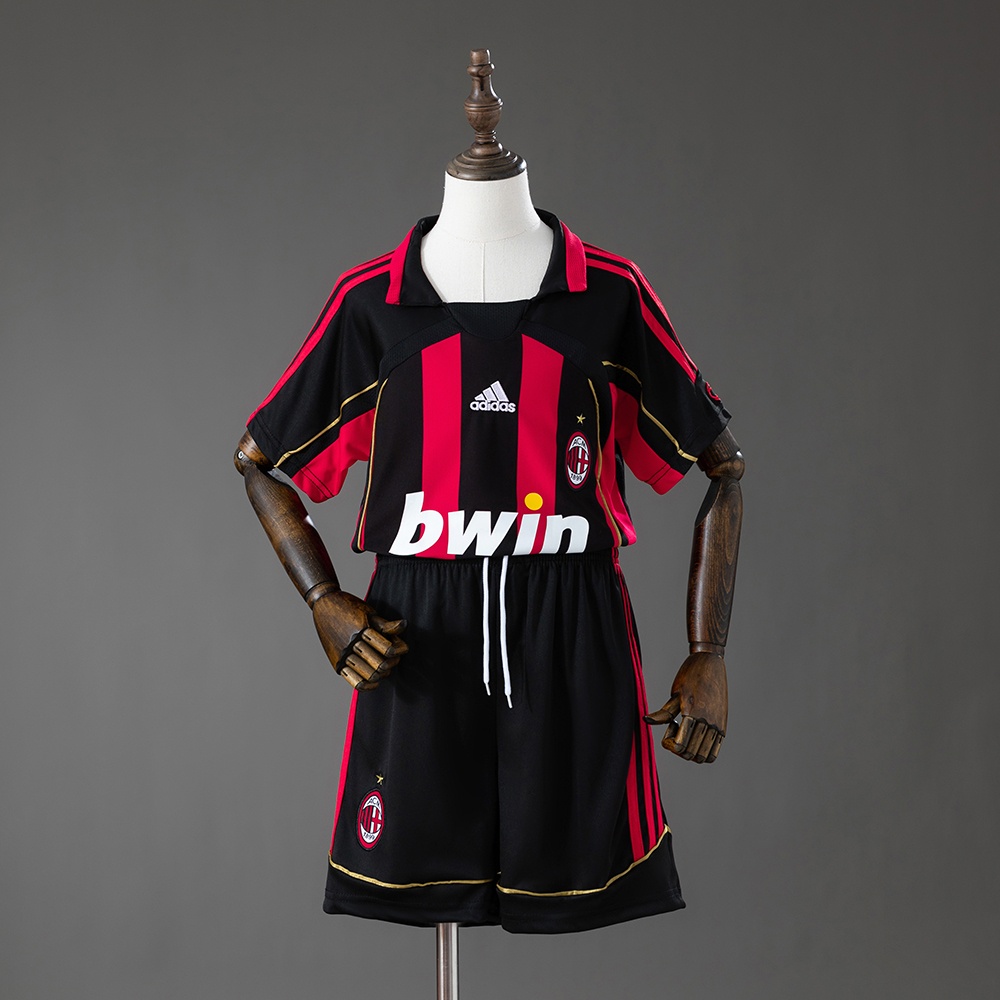 JER-10334_1 AC Milan 06/07 Home Retro Kids Kit Jersey - 图片 1