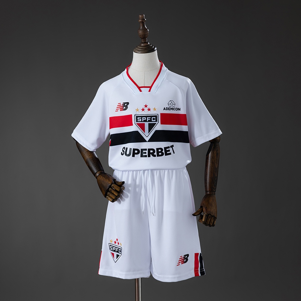 JER-10338_1 S茫o Paulo 26/27 Home Kids Kit Jersey - 图片 1