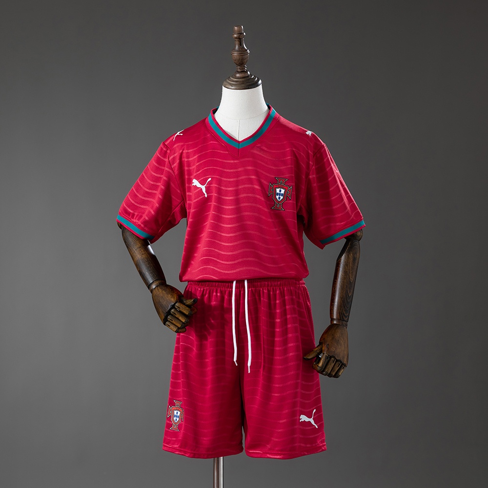 JER-10349_1 Portugal 2026 Home Kids Kit Jersey - 图片 1