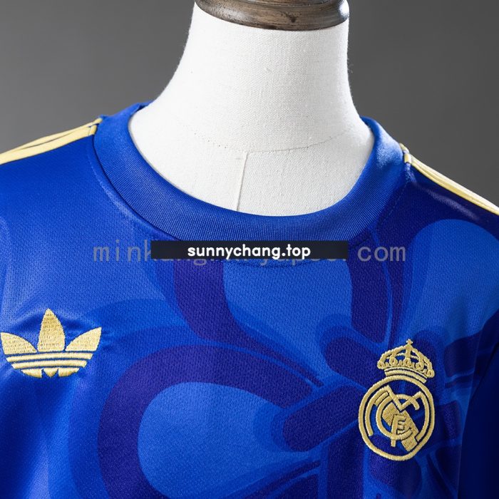 Real Madrid 25/26 Cultural Story Blue Kids Kit Jersey - 图片 8