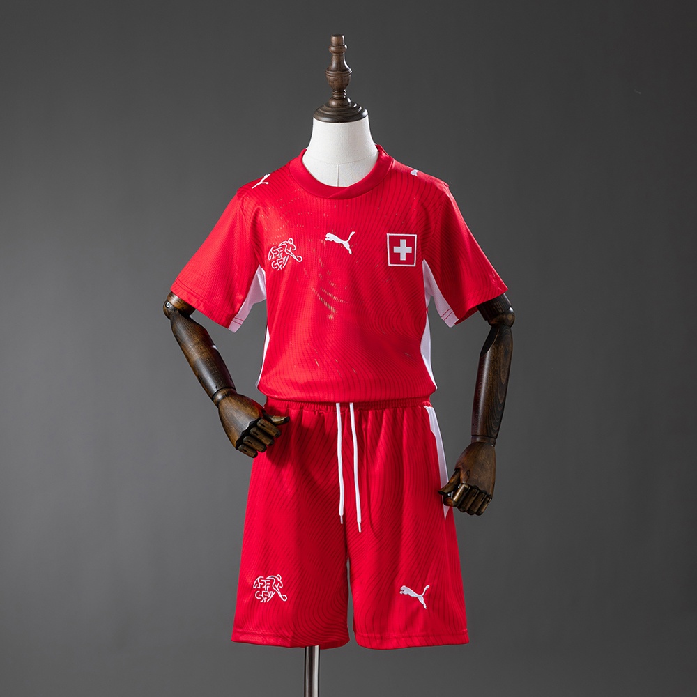 JER-10394_1 Switzerland 2026 Home Kids Kit Jersey - 图片 1