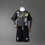 Real Madrid 25/26 Avengers Pre-Match Black Kids Kit Jersey