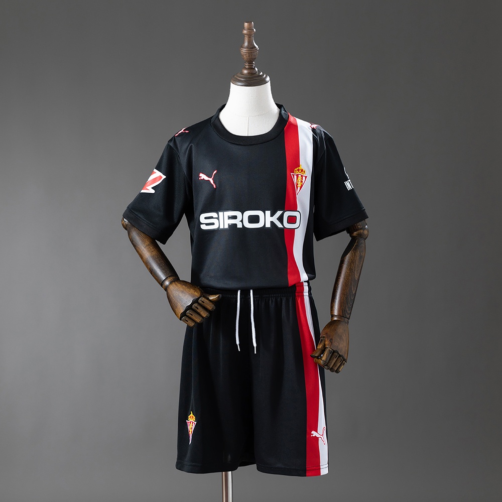 JER-10440_1 Sporting Gijon 25/26 Away Kids Kit Jersey - 图片 1
