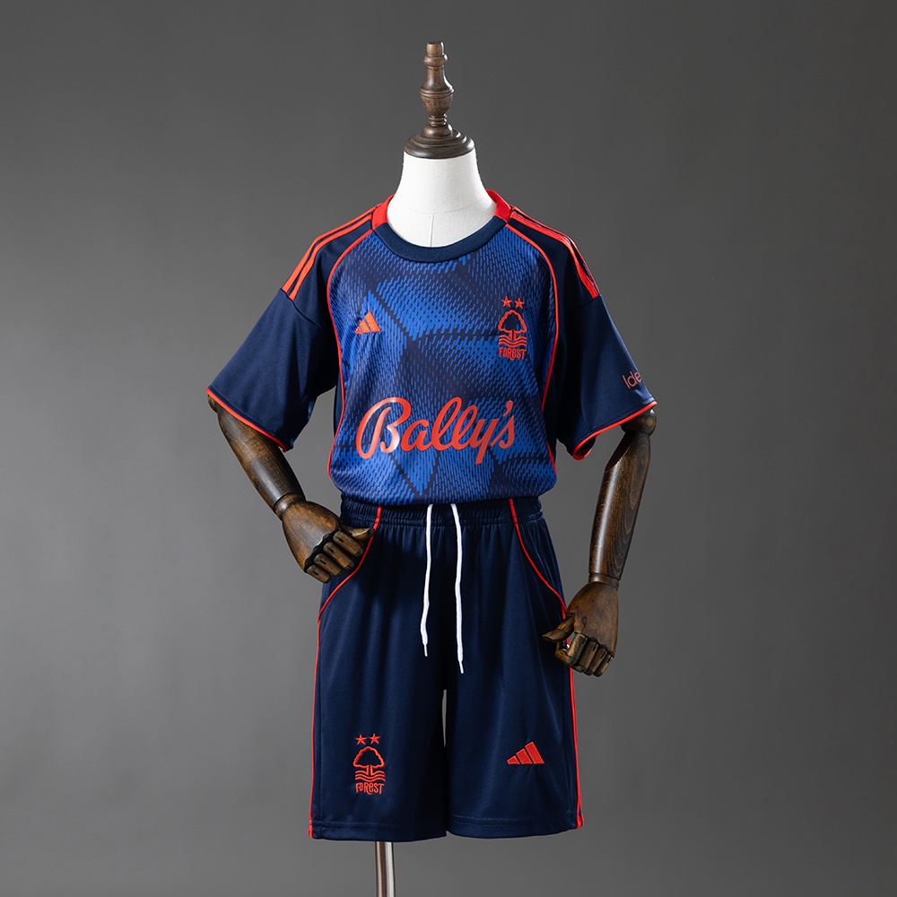 JER-10447_1 Nottingham Forest 25/26 Third Away Kids Kit Jersey - 图片 1