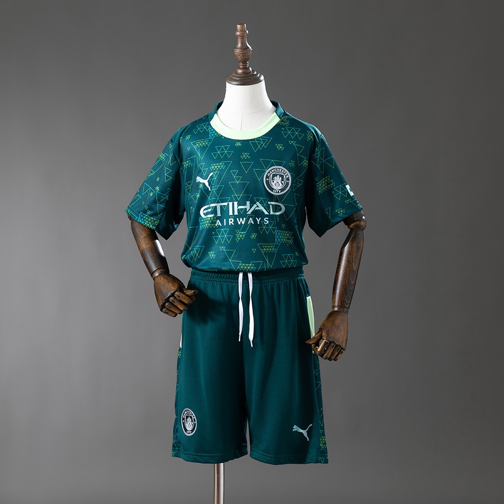 JER-10467_1 Manchester City 25/26 Fourth Away Kids Kit Jersey - 图片 1