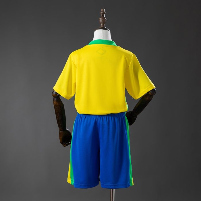 Brazil 2025 Home Kids Kit Jersey - 图片 2