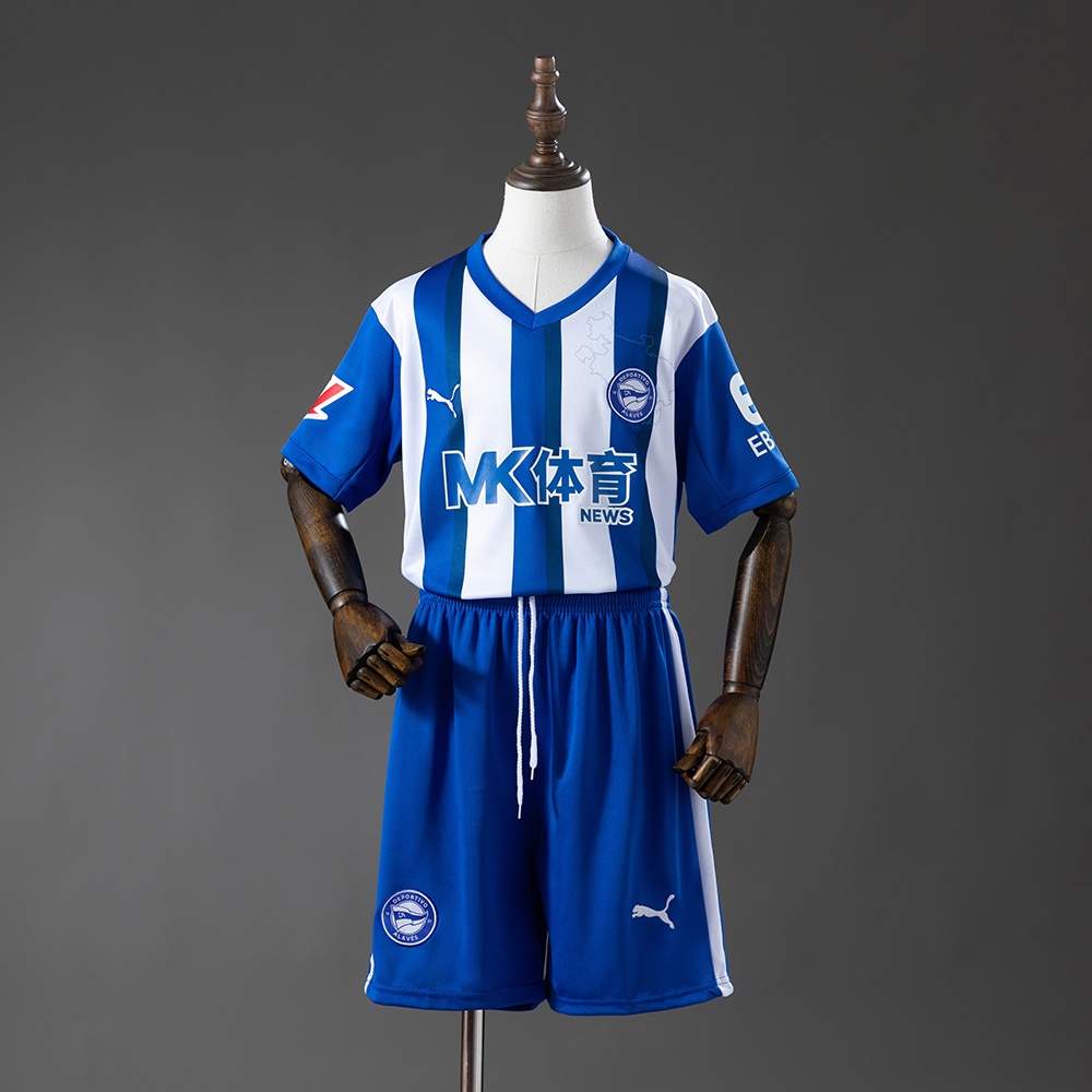JER-10487_1 Deportivo Alav茅s 25/26 Home Kids Jersey - 图片 1