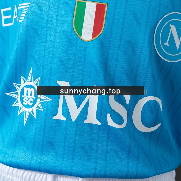 Napoli 25/26 Home Kids Kit Jersey - 图片 4