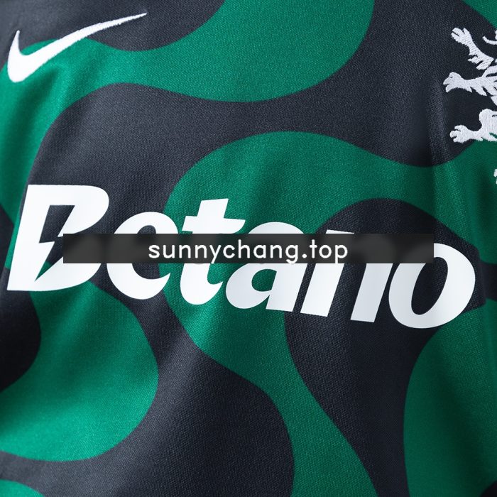 Sporting Lisbon 25/26 Kids Kit Alternative Jersey Black - 图片 7