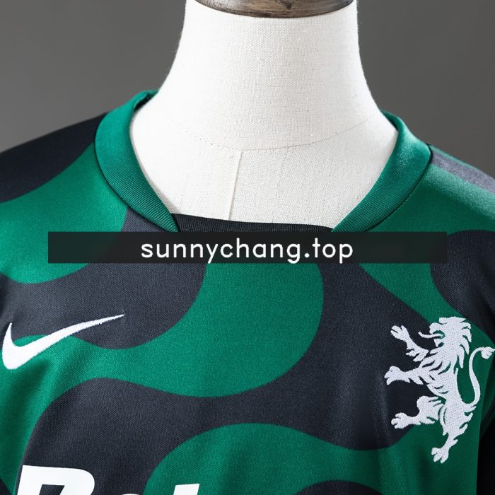 Sporting Lisbon 25/26 Kids Kit Alternative Jersey Black - 图片 8