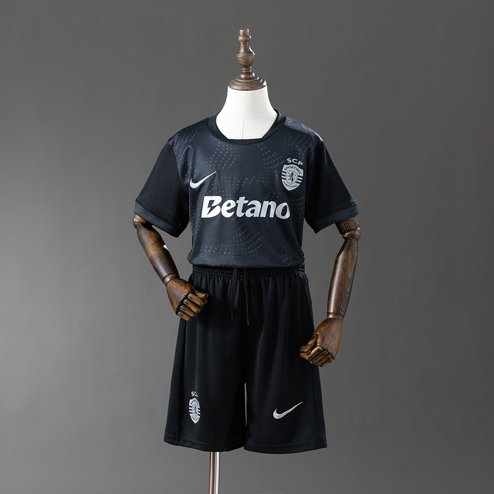 JER-10515_1 Sporting Lisbon 25/26 Kids Kit Away Jersey - 图片 1
