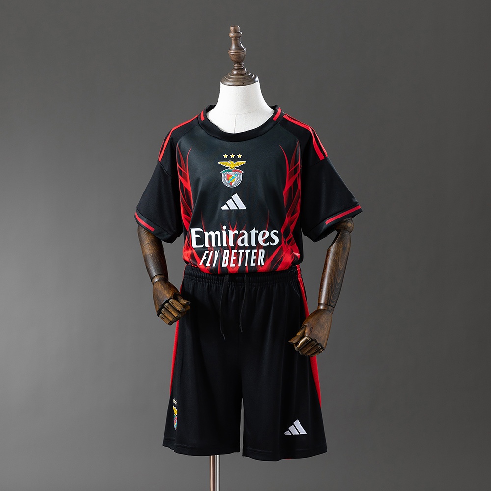 JER-10516_1 Benfica 25/26 Kids Kit Black Training Jersey - 图片 1