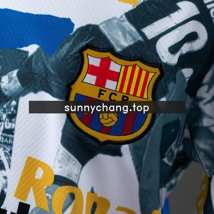 Barcelona 25/26 Legendary Player Special Edition Full Kids Kit Jersey - 图片 6