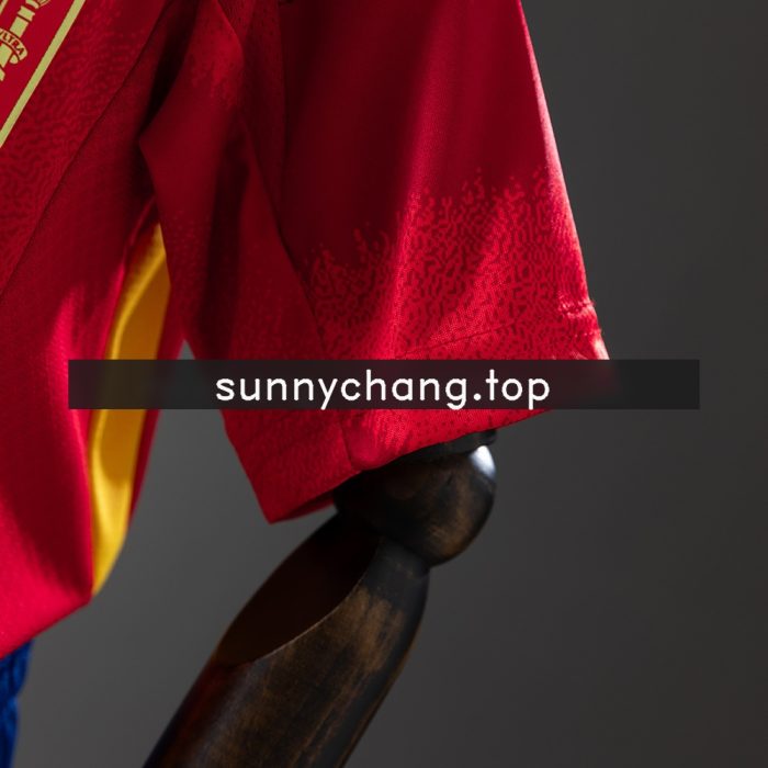 Spain 2024 Home Full Kids Kit Jersey - 图片 4