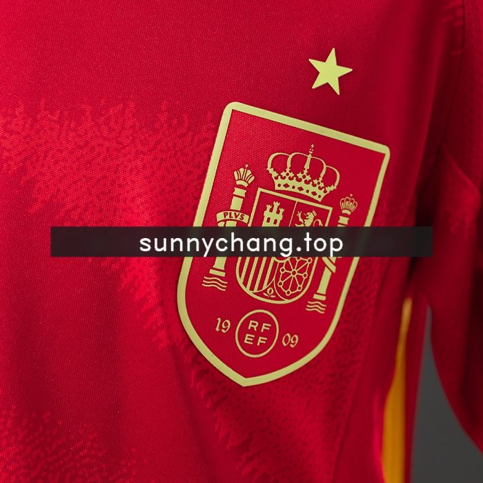 Spain 2024 Home Full Kids Kit Jersey - 图片 6