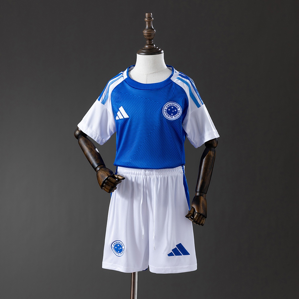 JER-10539_1 Cruzeiro 25/26 Home Kids Kit Jersey - 图片 1