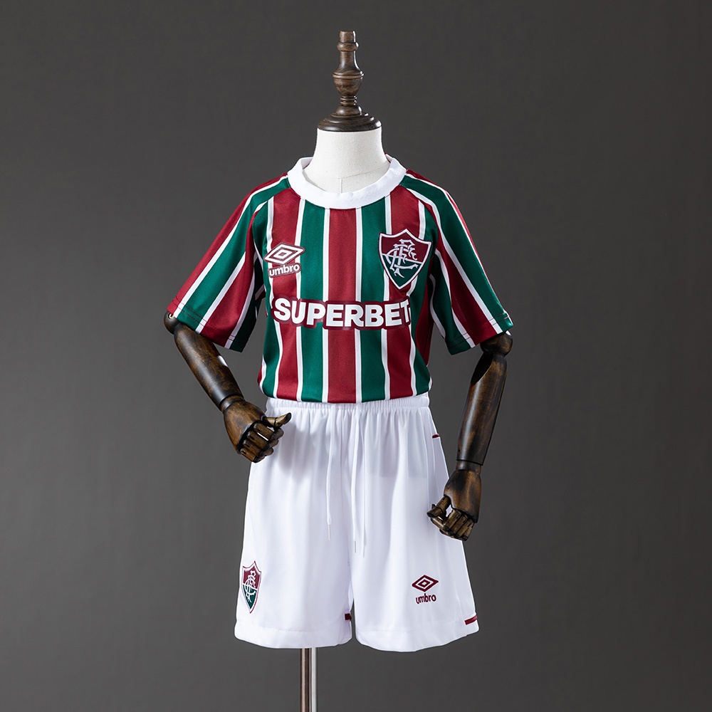 JER-10540_1 Fluminense 25/26 Home Kids Kit Jersey - 图片 1