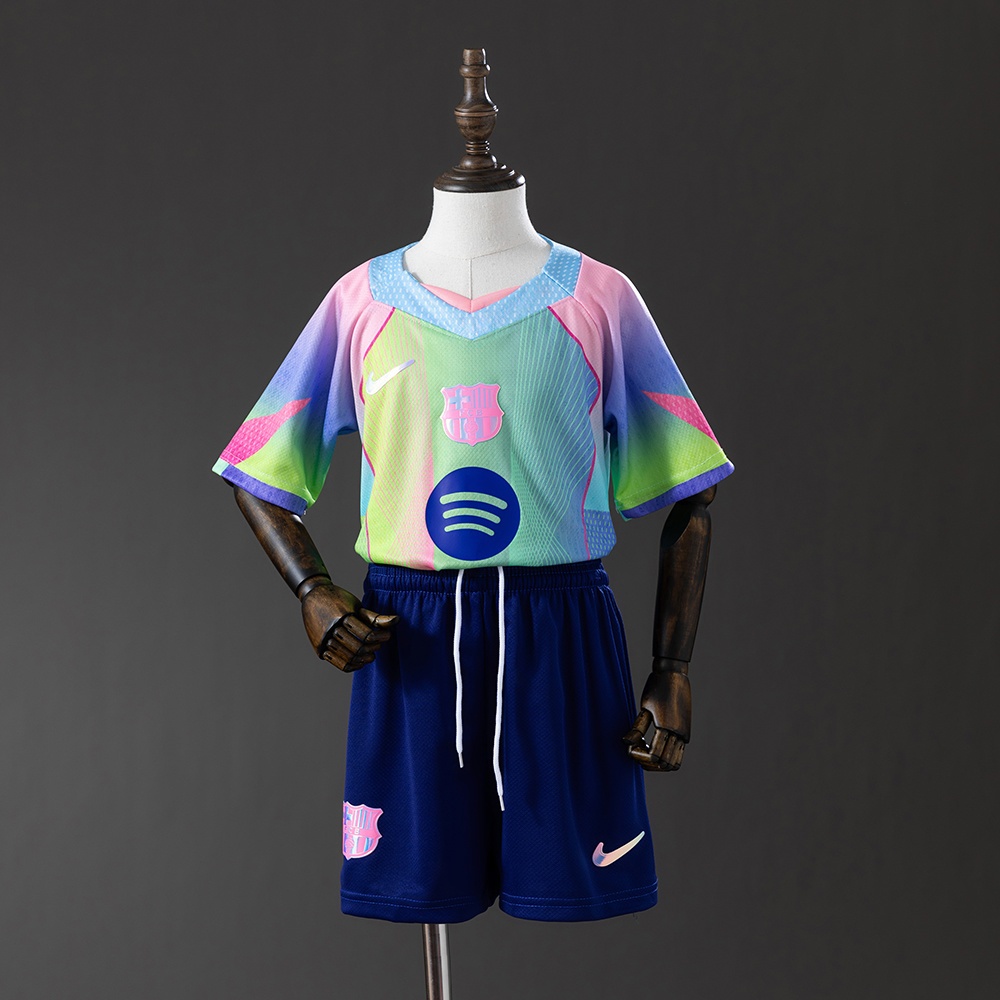 JER-10542_1 Barcelona 25/26 Concept Edition Green Kids Kit Jersey - 图片 1