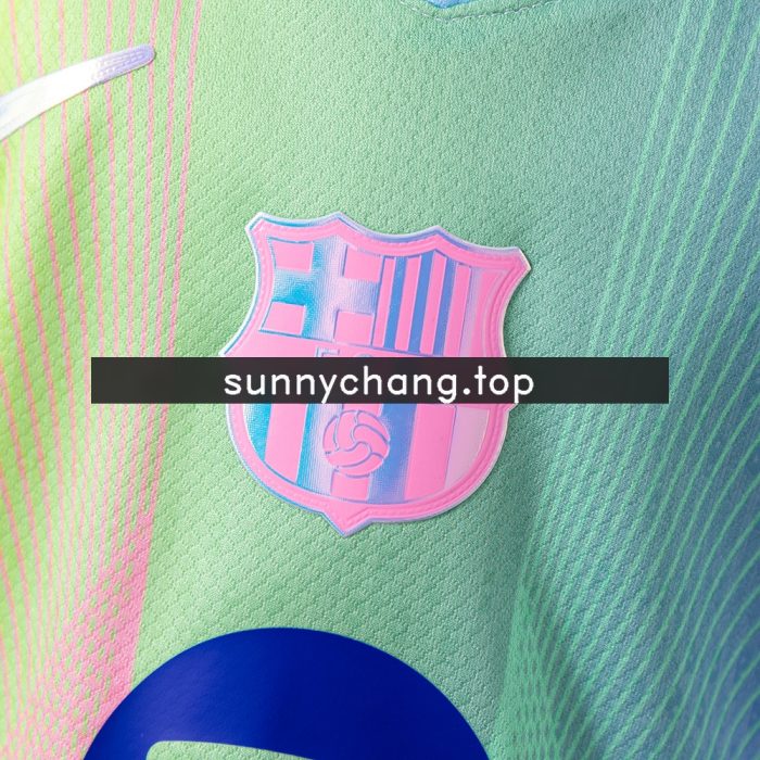 Barcelona 25/26 Concept Edition Green Kids Kit Jersey - 图片 6