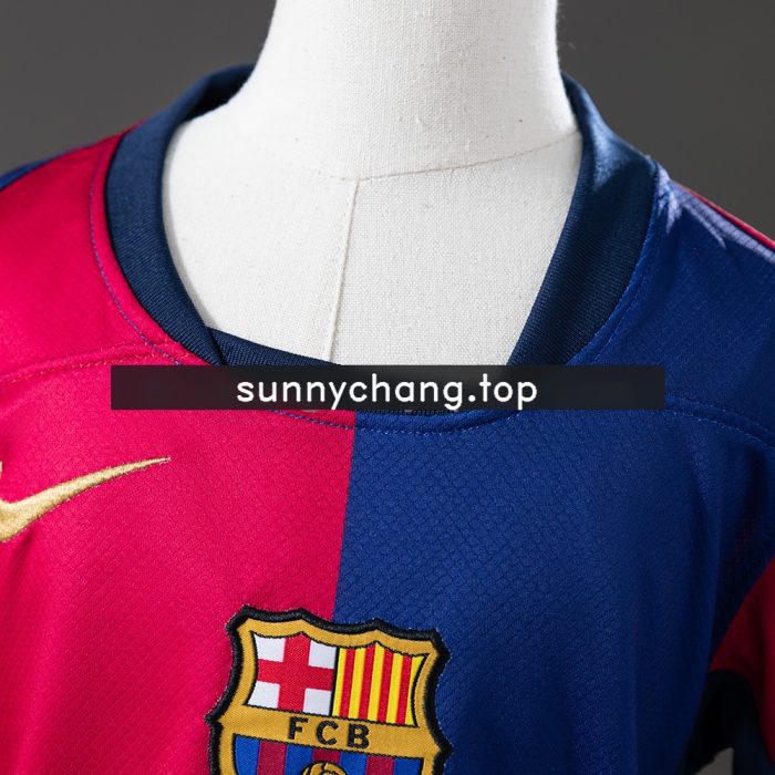 Barcelona 24/25 Home Kids Kit Jersey - 图片 7
