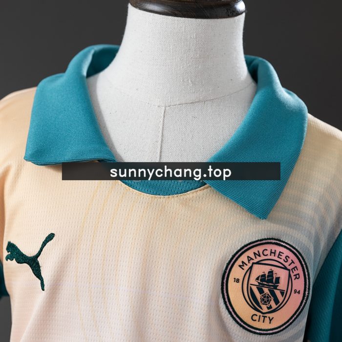 Manchester City 24/25 Fourth Away Kids Kit - 图片 8
