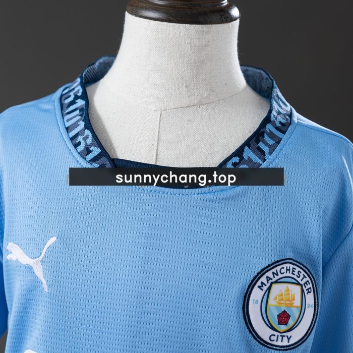 Manchester City 24/25 Home Kids Kit Jersey - 图片 8