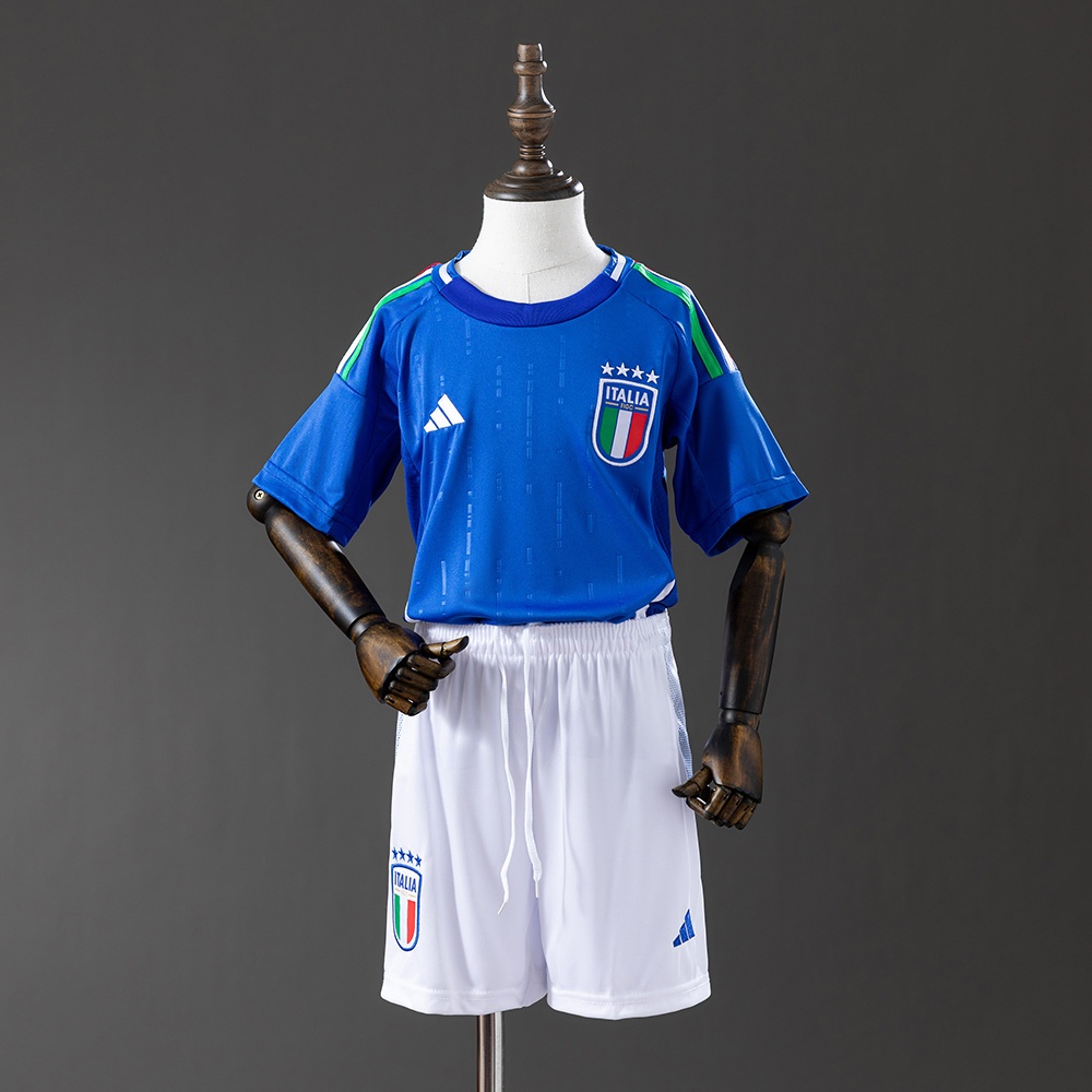 JER-10558_1 Italy 2024/25 Home Kids Kit Jersey - 图片 1
