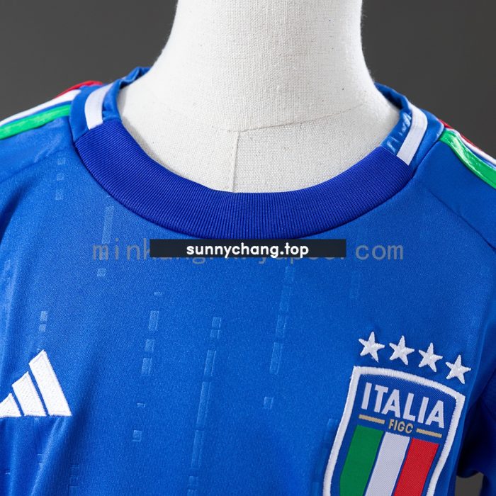 Italy 2024/25 Home Kids Kit Jersey - 图片 7