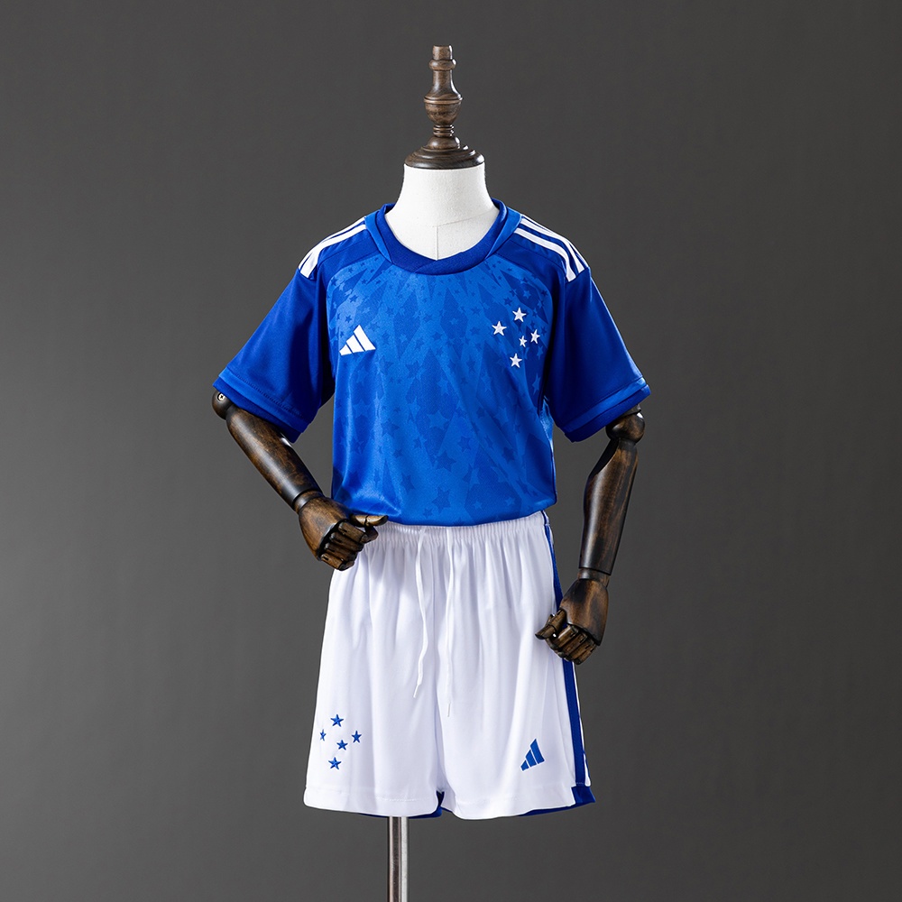 JER-10561_1 Cruzeiro 24/25 Home Kids Kit Jersey - 图片 1
