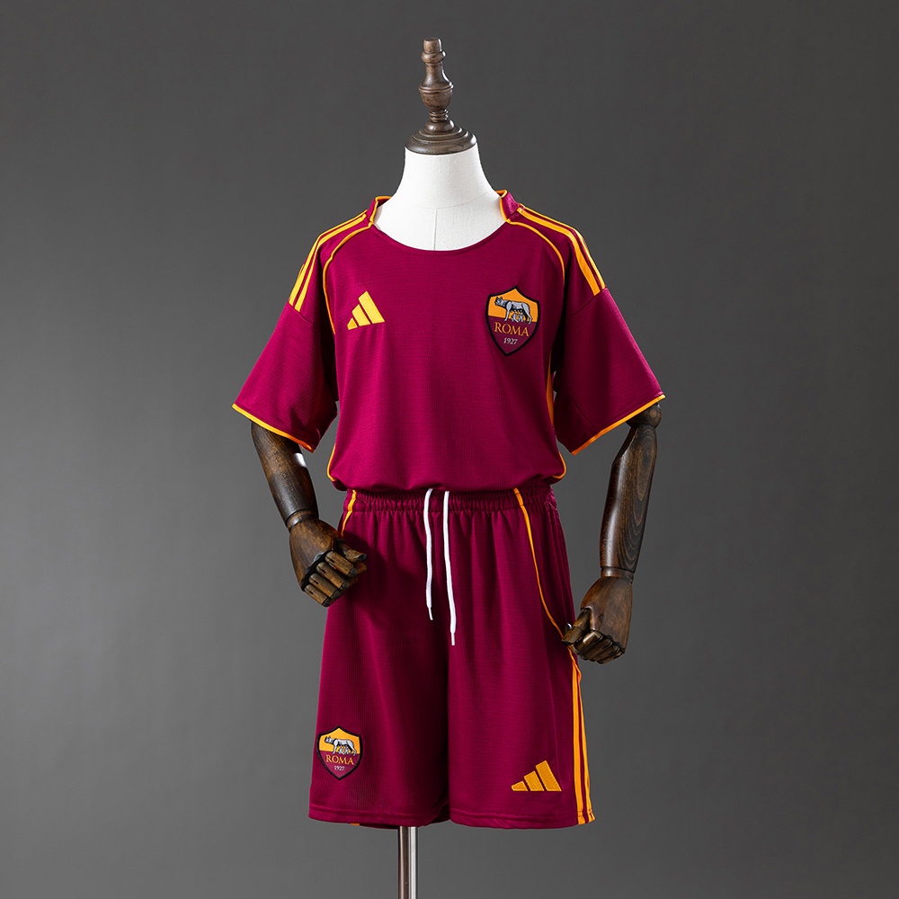 JER-10601_1 AS Roma Home Kids Jersey 25/26 - 图片 1