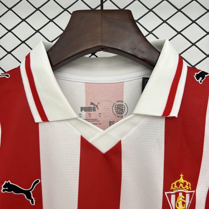 Kids Sporting Gijon Home Jersey 25/26 - 图片 4