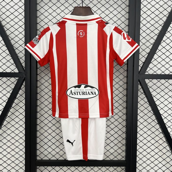 Kids Sporting Gijon Home Jersey 25/26 - 图片 6