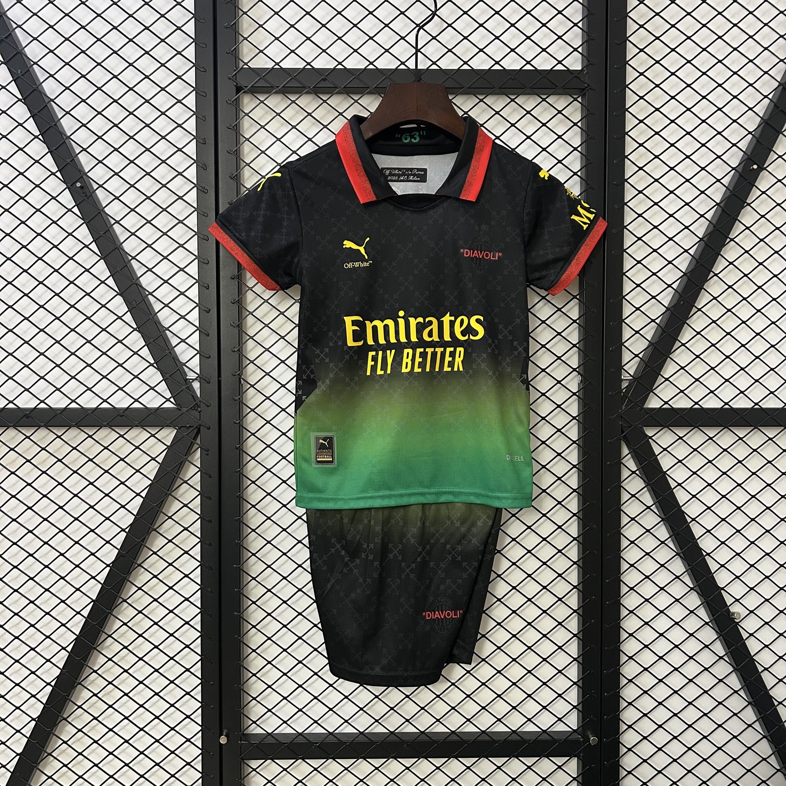 JER-10684_1 AC Milan Co-Branded Edition Kids Jersey 2025-26 - 图片 1