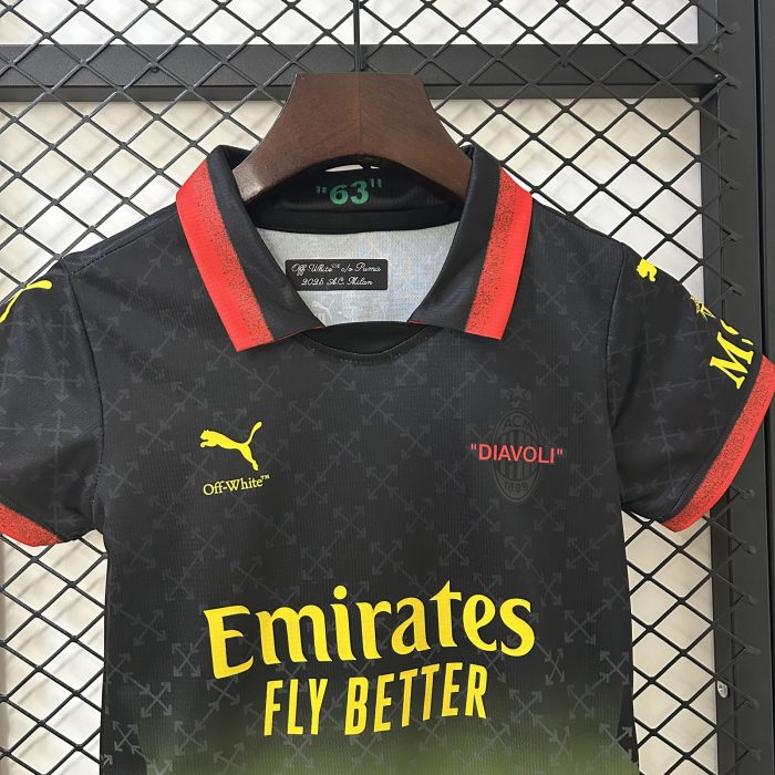 AC Milan Co-Branded Edition Kids Jersey 2025-26 - 图片 3