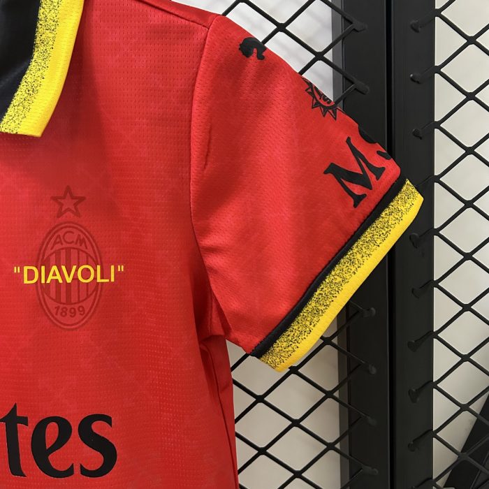 25/26 Kids AC Milan Co-Branded Edition Jersey 16-28 - 图片 2