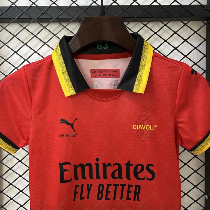 25/26 Kids AC Milan Co-Branded Edition Jersey 16-28 - 图片 4