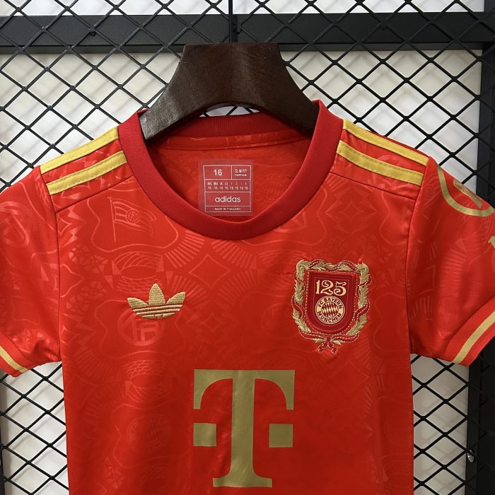 25/26 Kids Bayern Munich 125th Anniversary Jersey 16-28 - 图片 3