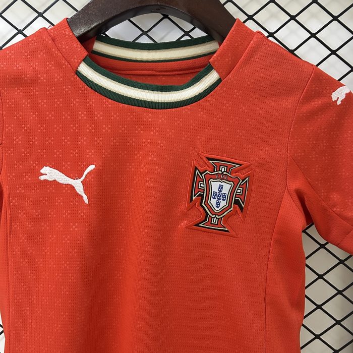 Portugal Home Kids Jersey 2025 - 图片 5