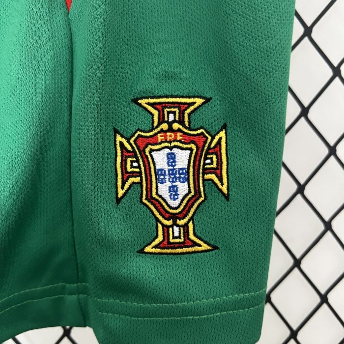 Portugal 2004 Home Kids Jersey - 图片 4