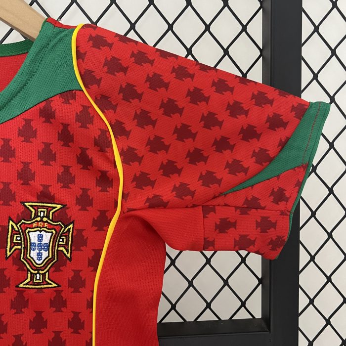 Portugal 2004 Home Kids Jersey - 图片 7
