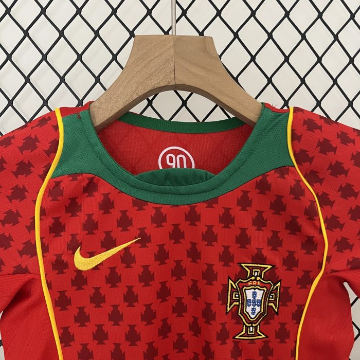 Portugal 2004 Home Kids Jersey - 图片 8