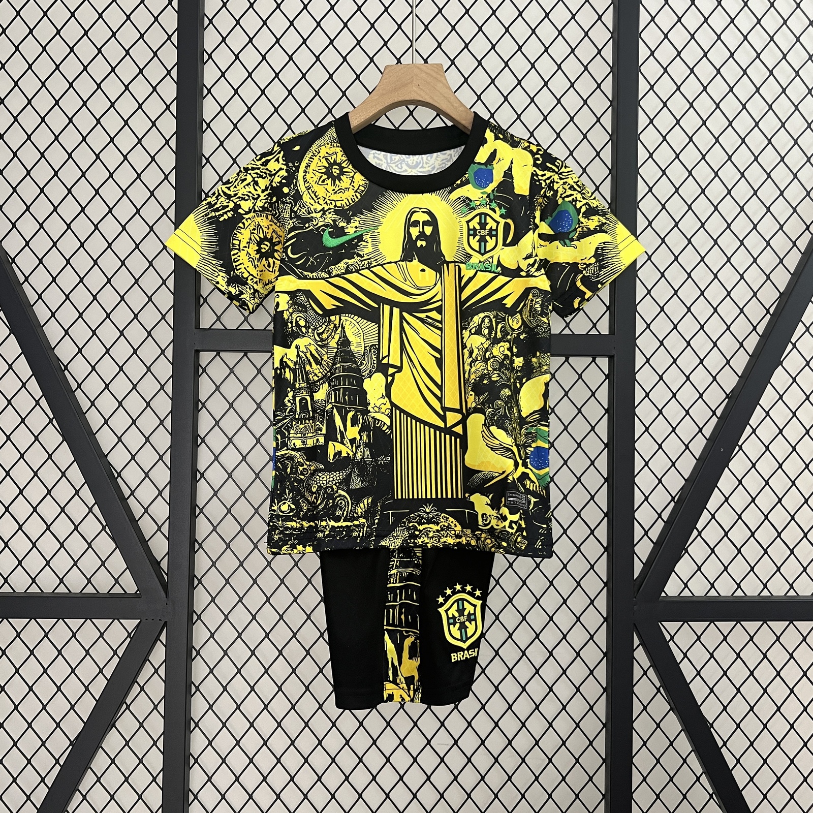 JER-10729_1 Brazil Special Edition Kids Jersey 2024 - 图片 1