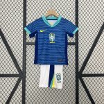 Brazil Away Kids Jersey 2024