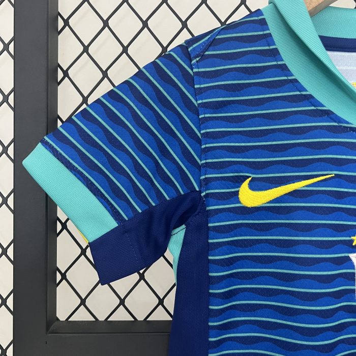 Brazil Away Kids Jersey 2024 - 图片 3