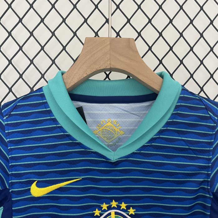 Brazil Away Kids Jersey 2024 - 图片 4