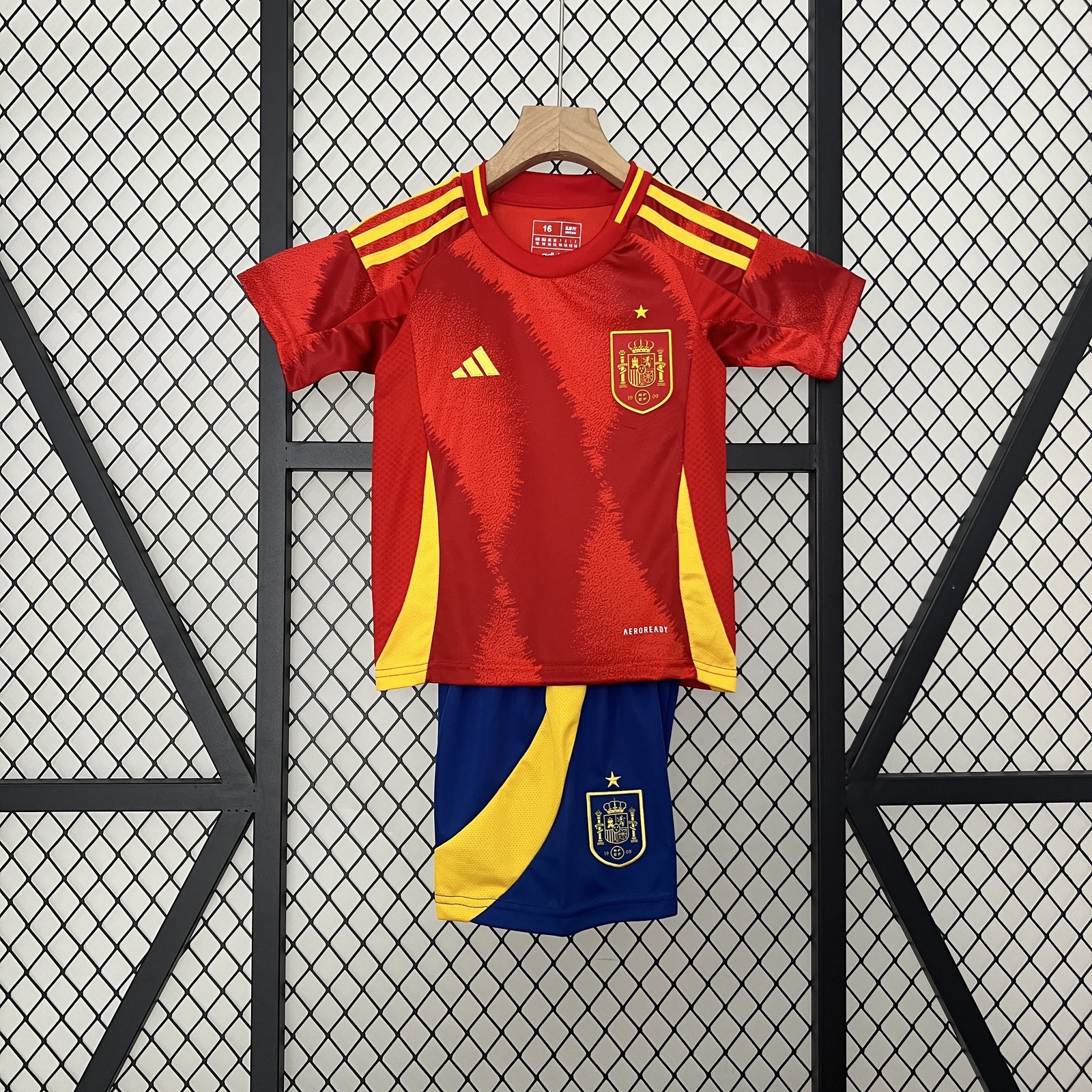 JER-10740_1 2024 Kids Spain Home Jersey - 图片 1
