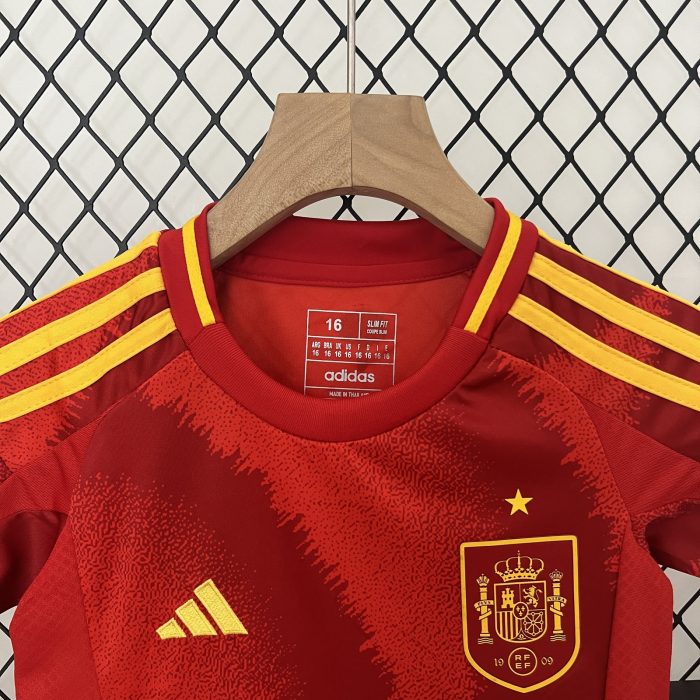 2024 Kids Spain Home Jersey - 图片 6
